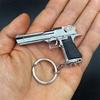 Alloy 1:4 Scale Desert Eagle Pistol Keychain Mini Toy Gun Model For Adult Kids Christmas Gift Metal Keychain