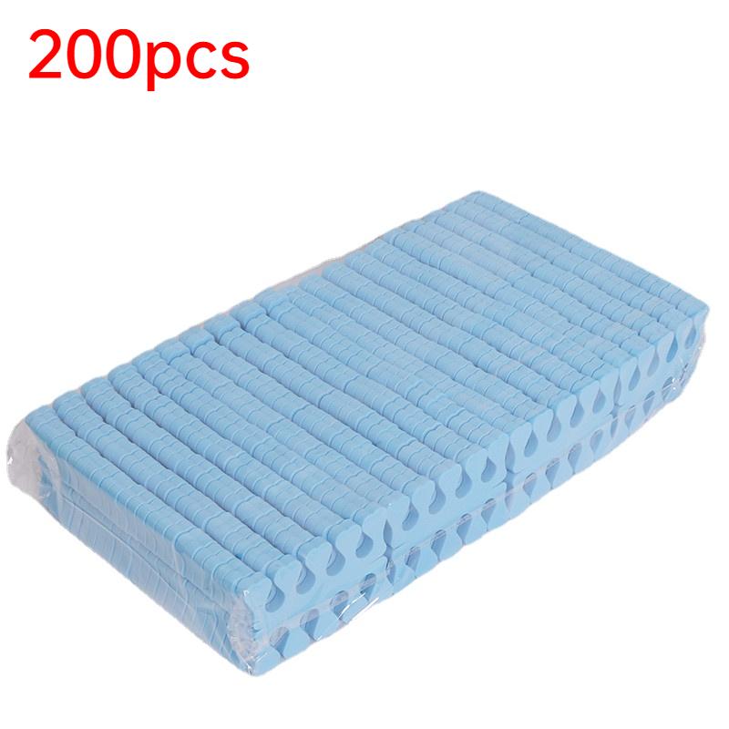 

200 шт./упак., разделители для пальцев ног, губка для ног, мягкий УФ-гель-лак, инструменты для красоты, маникюр, педикюр, наборы инструментов для ногтей синий