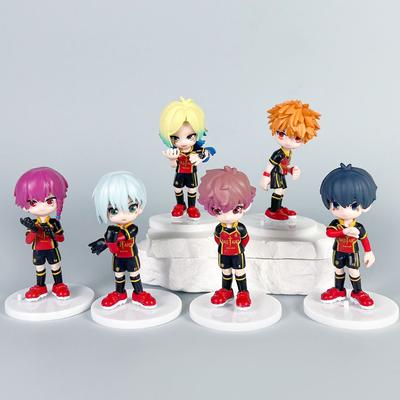 6 Pieces of Blue Hell Q-version Figurines from the Anime "Hoshino Isei No Hikari" - a Special Model Set for Returning Home.