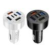 6 Ports Car Charger Fast Charging Car Adapter Charger Mobile Phone Fast Charging Charger Car Phone Charger Type C Adapter