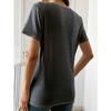 Women's "They Not Like Us" Striking Graffiti T-Shirt-Short Sleeve Crew Neck Casual Street Style Top.