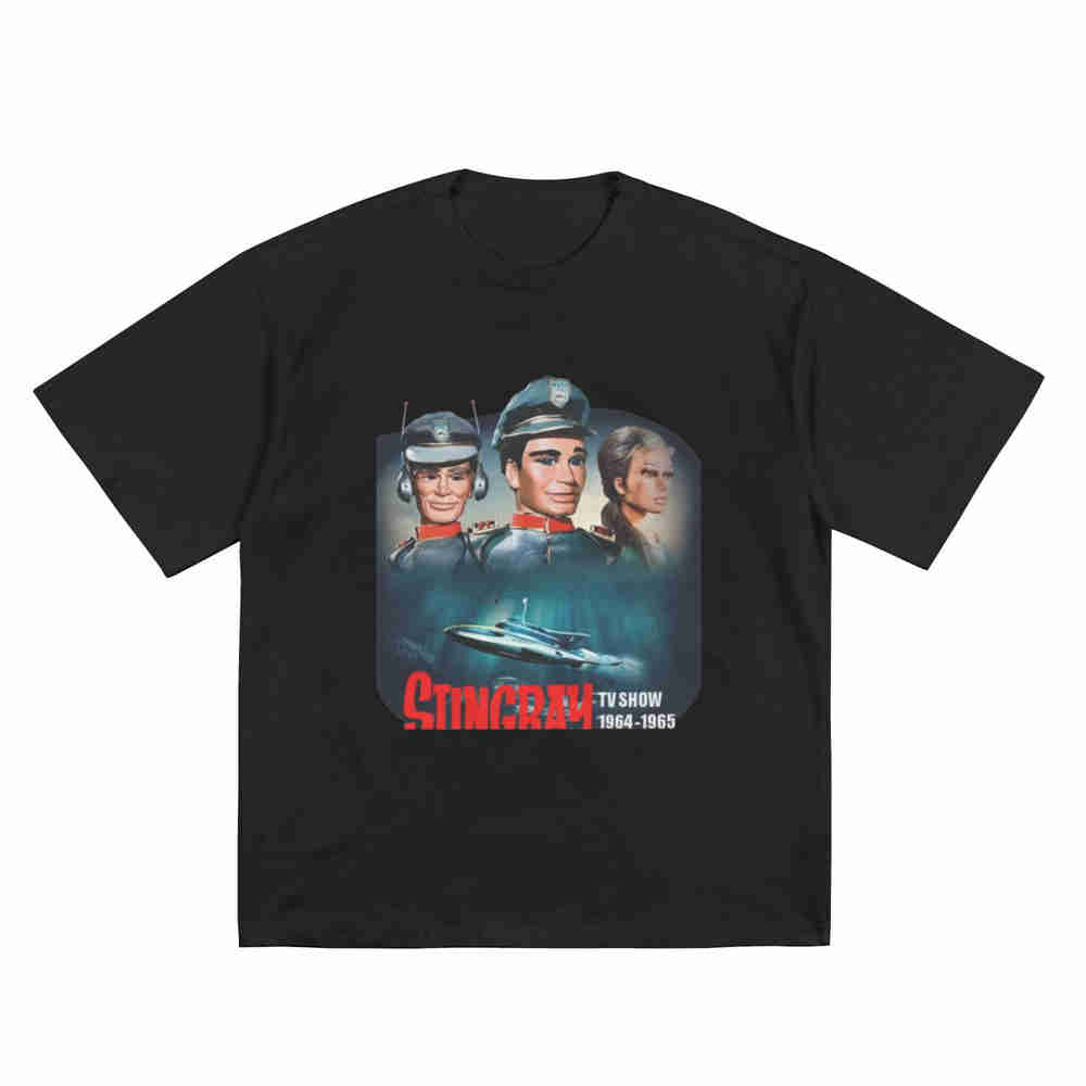 Stingray 1960s Retro Sci Fi Puppet Short Sleeve Tee 100 Cotton Tshirt