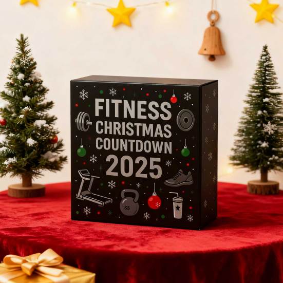 Gym Advent Calendar 2025 24 Days 2D Acrylic Fitness Gear Ornaments Christmas Countdown Calendar Gift