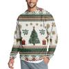 Men's Casual Fashion Printed Round Neck Pullover Sweatshirt