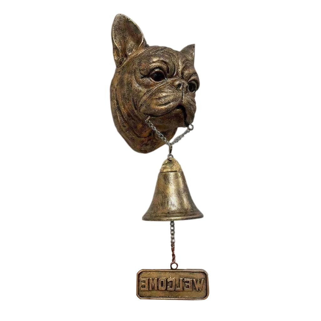 Animal Welcome Bell with Welcome Sign Dog Welcome Doorbell Wall Mounted Dog Door Bell for Farmhouse Home Front Door Entrance