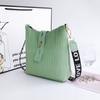 Crocodile Pattern Bucket Shoulder Crossbody Women's Bag Versatile Trend Stone Pattern Buckle Niche Bag