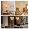 Lampe suspendue - NETTLIFE - Bohème Ø35 cm - Noir - 1 ampoule E27 - Style scandinave