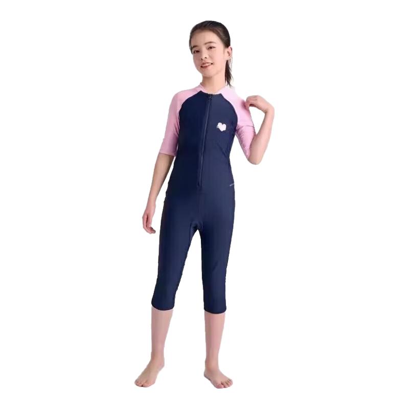 Decathlon Girls  Long Sleeve Two-Piece Swimsuit 155cm (12-13Y)