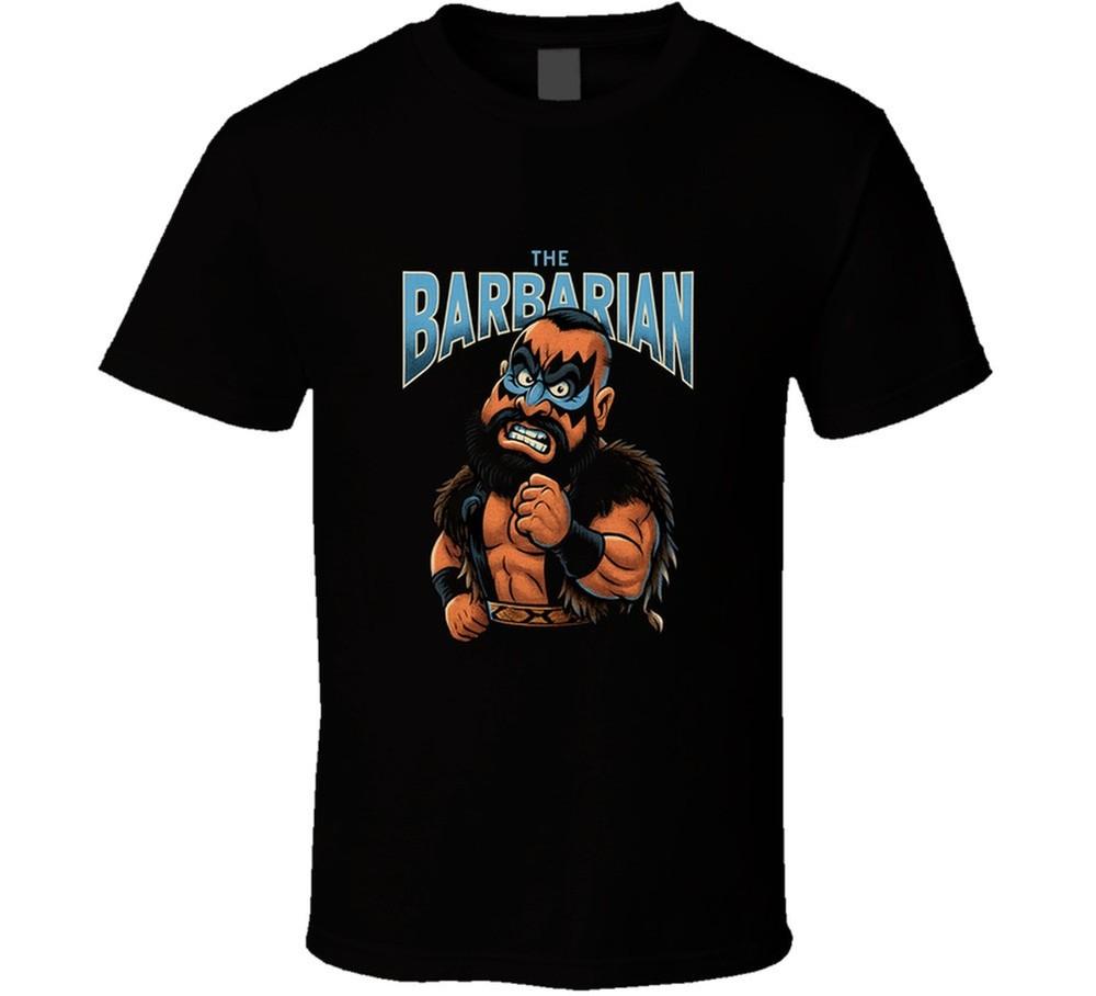 The Barbarian Retro Wrestling Legend Caricature T Shirt Unisex T-Shirt XL