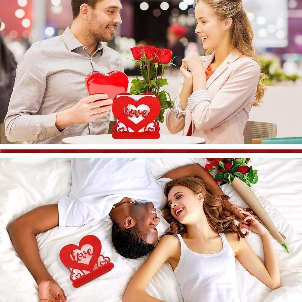 Napkin Box Valentine Day Tissue Box Love Wood Knot Wooden Ornament Love Wood Tissue Box Red Heart of Baryada Valentine