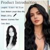 European American Fashion New Wig Black Forehead Lace Mid Split Wool Roll Long Curled Hair