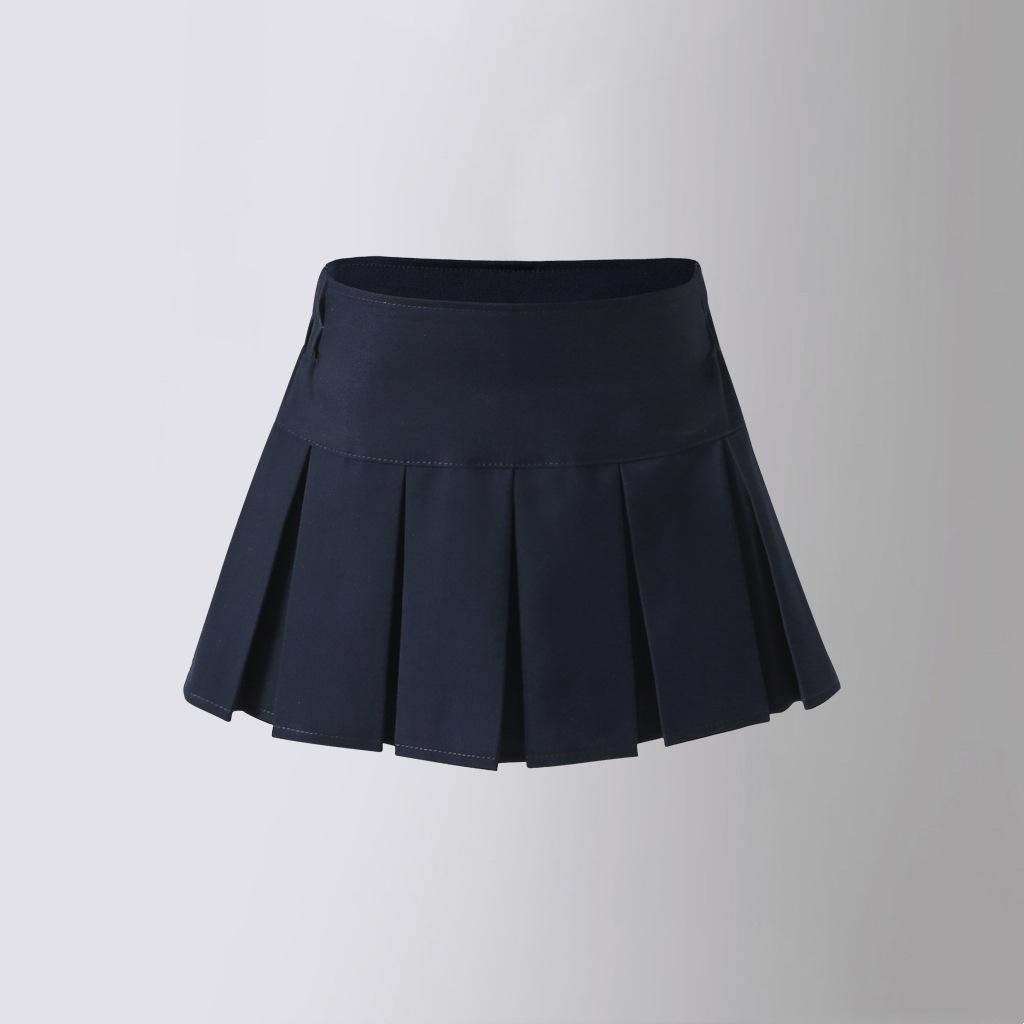 Floral Skirt for Kids High Waist Thin Girls Pleated Skirt Short Fashion Tennis Baseball Casual All-match Children A-line Skirt