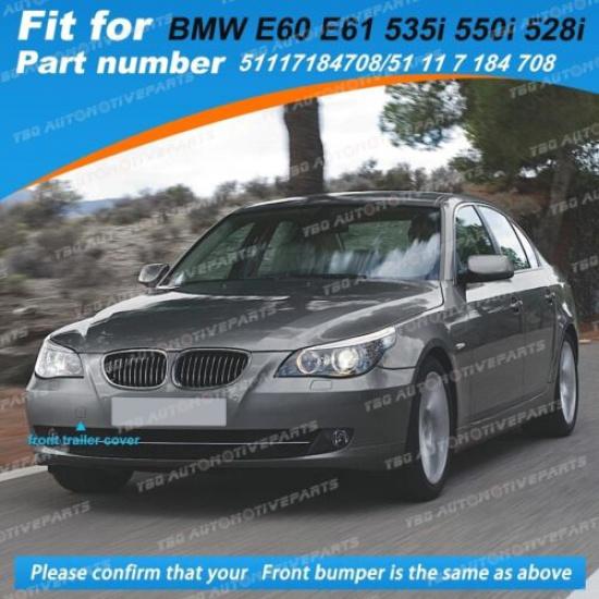 Front Bumper Tow Hook Eye Cover for BMW 5 Series E61 Wagon M-Sport 2004 - 2009