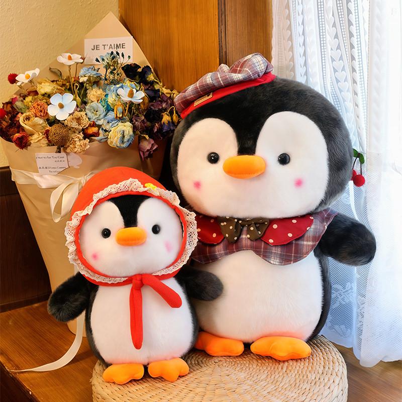 Peluche Pinguino con Sciarpa per Bambini e Collezionisti