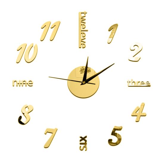 

Зеркало KOKKO, цифры, буквы, 3D настенные часы, наклейка, сделай сам, аналоговый домашний художественный подвесной декор золотистый
