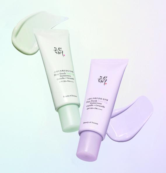 Beauty of Joseon Stay Fresh Tone-Up Sunscreen 50ml (Purple / Green) – Filter Tone-Up Sun Cream
