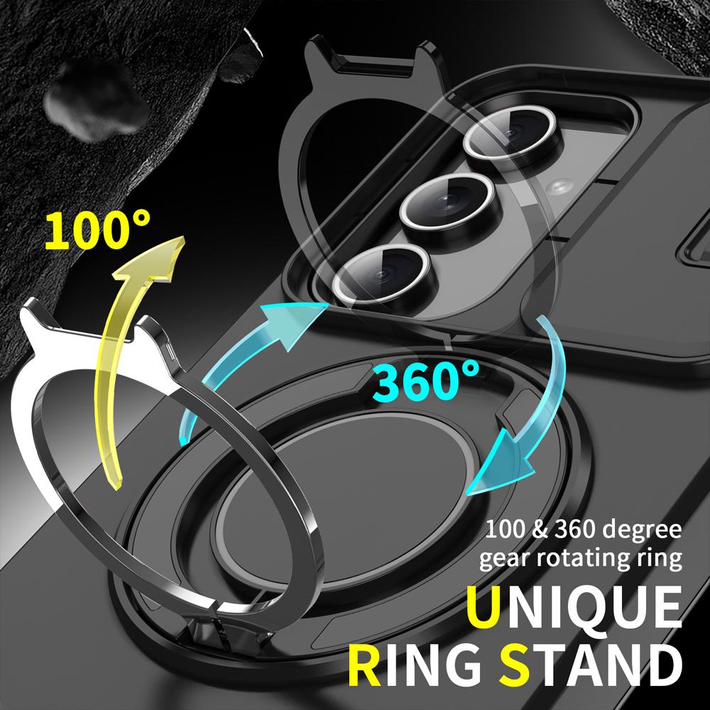 Magnetic Phone Case For Samsung Galaxy A55 A56 A36 A26 A54 A14 A35 A25 A15 A16 5G Folding Bracket Slide Camera Protection Cover