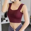 Women's Quick-Dry Shockproof Sports Bra for Cycling, Running, and Yoga with Cross Back Design