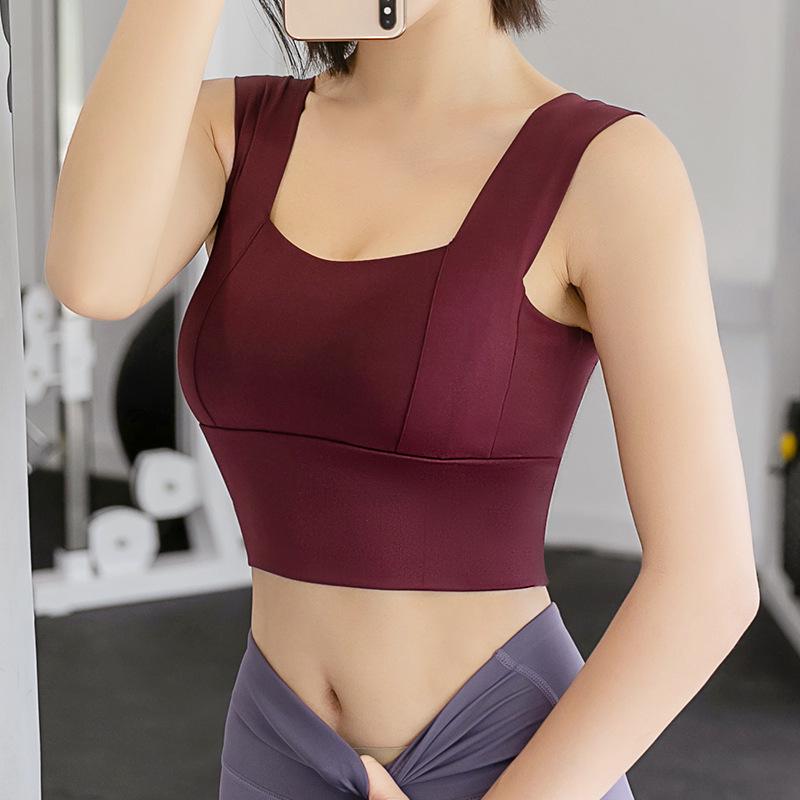 Women's Quick-Dry Shockproof Sports Bra for Cycling, Running, and Yoga with Cross Back Design