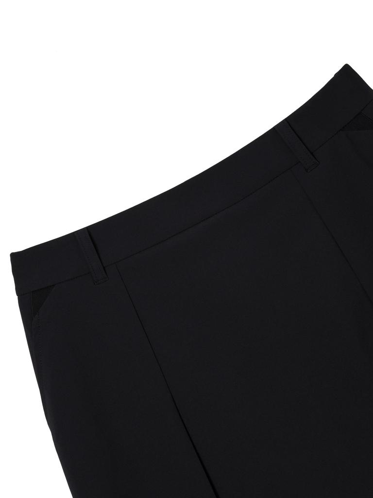 WIDEANGLE To W.Ice Cold Sense Banding Culotte Shorts L_Black