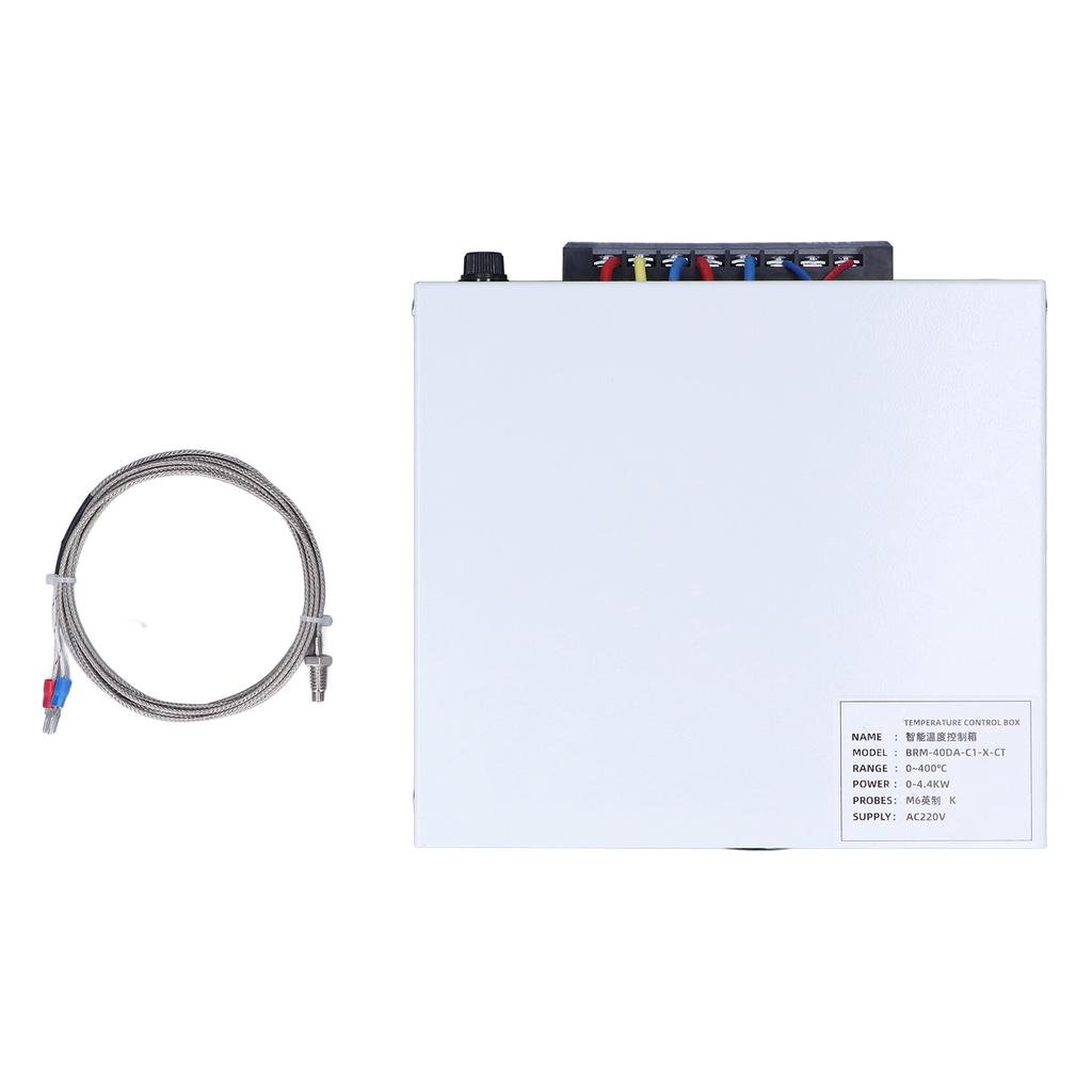PID Temperature Controller Self Tuning Control Box 0.400 celsius M6 BRM40 1XCT AC220V(1meter )