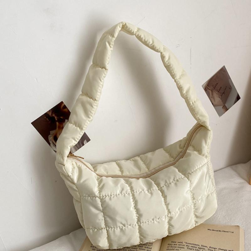 Nylon Dumpling Shoulder Bag Design Simple Underarm Bag Embroidery Thread Handbag for Women Tote Bag