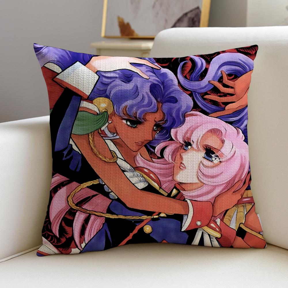 Magical RRevolutionary Girl UtenaS Cushion Cover Pcs Linen Throw Pillow Covers x x Modern Home Decor