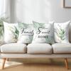Floral Printed Pillows Home Sweet Home Family Decor Polyester Pillowcase, Sofa Decorative Cushion Cov Headboard Pillow
