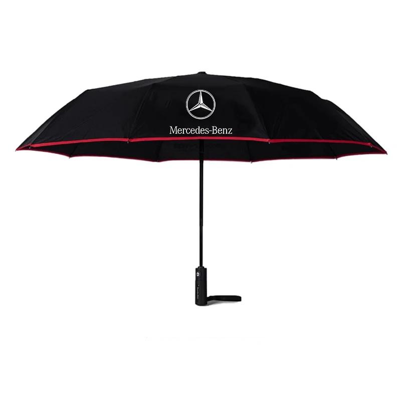 fshc5 Mercedes Benz A B C E S Class AMG GLA GLB GLC GLE CLA CLS SLC GLS GLK SLK Vito Car Automatic Folding Windproof Sunshade Umbrella