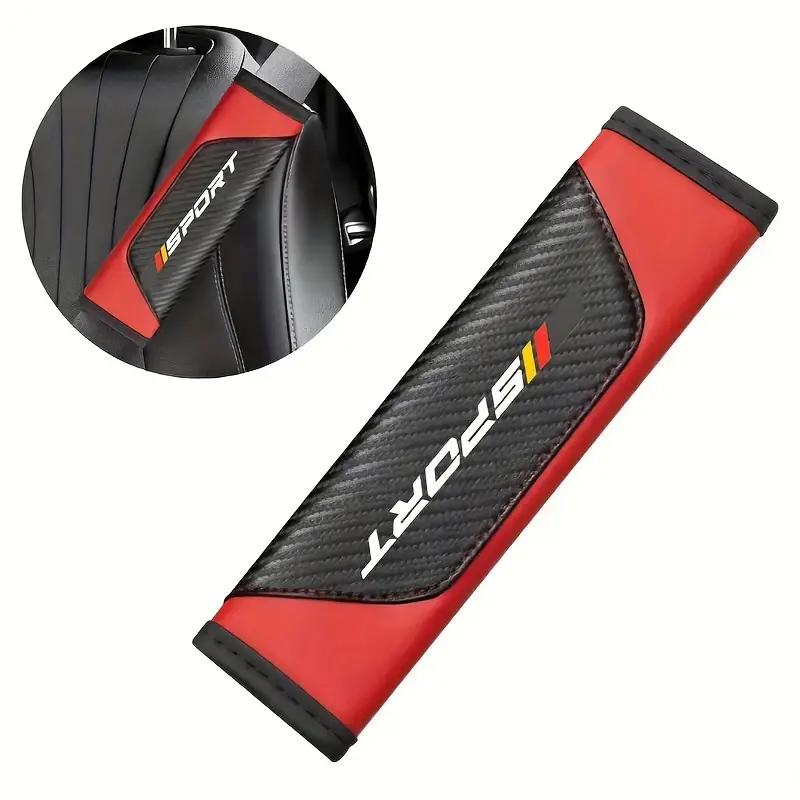 

Чехол на ремень безопасности из искусственной кожи с накладкой на плечо - Дышащая ПУ кожа, Подходит для всех моделей красный