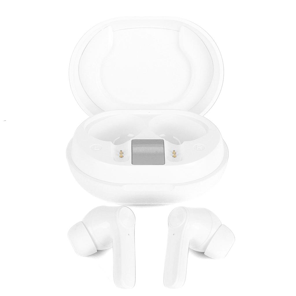 JS76 Wireless Bluetooth Earbuds Low Latency and Low Power Subwoofer Sweatproof HeadsetWhite