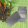 2 Pcs Tea Storage Box Tinplate Canister for Bulk Tea Organizer Tea Rectangular Storage Box Packaging Organization