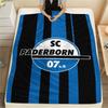 1PC SC Paderborn 07 Print Flannel Blanket, High Quality Comfortable for All Seasons, Home Decor, Warmth and Comfort, Perfect for Christmas Gifts