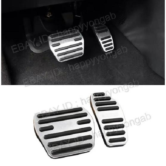 Aluminum Foot Gas Brake Pedal Pad Cover Trim For 2025-2026 Nissan Kicks 2PCS