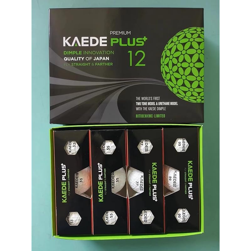 

KAEDE PLUS Urethane cover golf ball 1 dozen SOFT Distan (12 pieces)