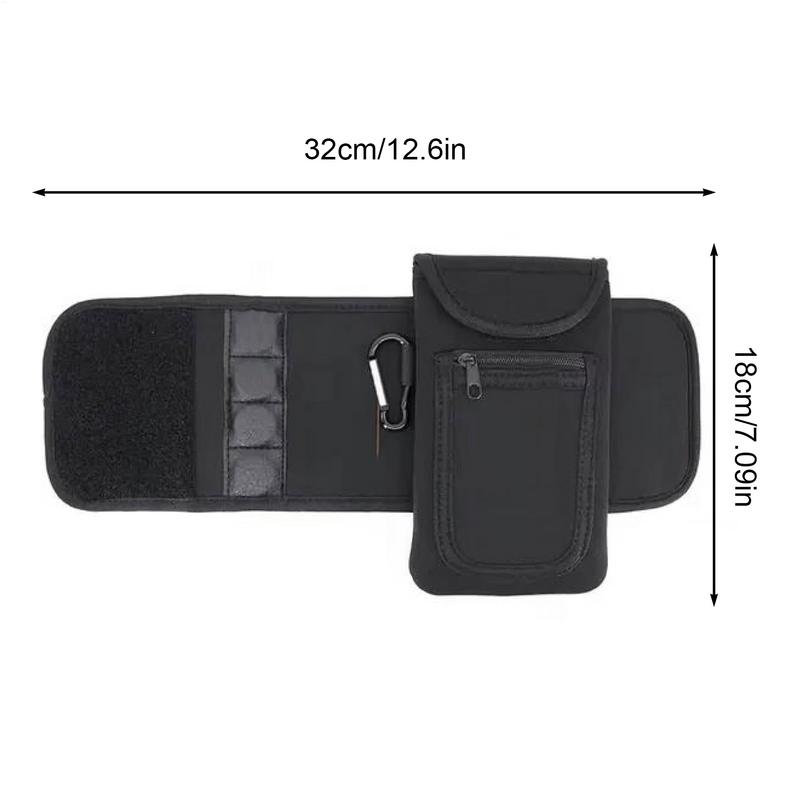 Gym Magnetic Phone Bag Anti Slip Sleeve Cup Pouch for 18 to 40 oz Water Bottle With Pockets for Key Card Headphones Wallet
