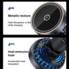 Ice Cooling Magnetic Wireless Car Charger for MagSafe iPhone 16 15 14 13 12 Pro Max Night Light Car Phone Holder Fast Charging