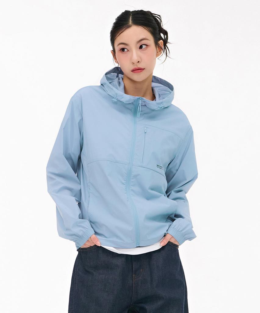Chasecult Unisex Lightweight Stretch Windbreaker Jumper - Sky Blue