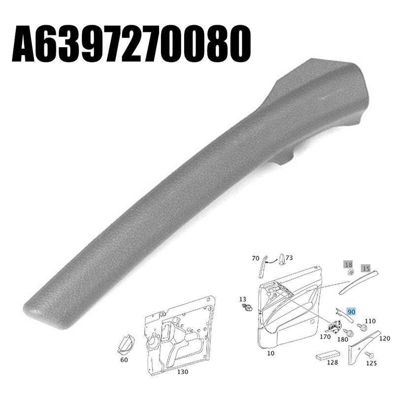 For Replacement Purposes Front Door Handle Trim Made Of ABS Material Practical Replacement Part Wear-resistant Design