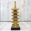 Made In Japan Pagoda Figure Total Length 17cm Five-story (Red)