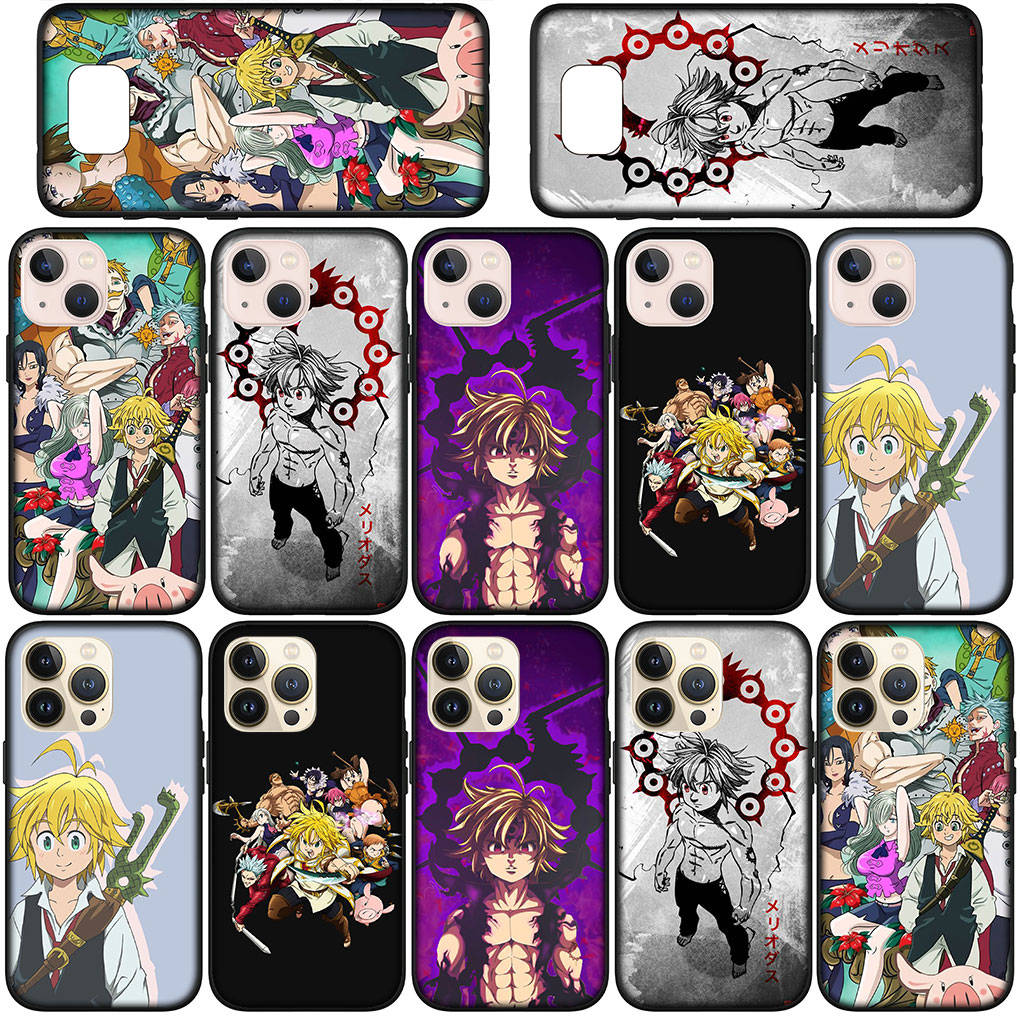 Phone Case for Samsung Galaxy S25 S24 S23 iPhone 16 15 Xiaomi Redmi Note 14 13 12 16E X 11 Pro Max Moto Huawei Anime Seven Deadly Sins Meliodas Cover