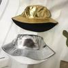 Solid Color Sun Hat Reversible Bucket Cap Simple Fisherman Hat  Summer