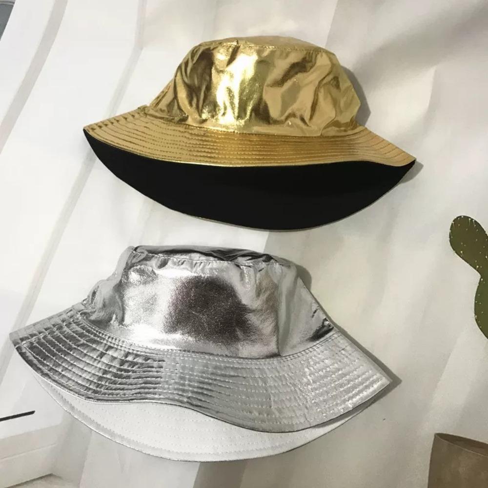 Harajuku Fisherman Hat Solid Color Bucket Cap Simple Sun Hat  Women