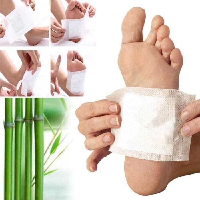 Patchs détox pour les pieds - Black Forest Spa® - 100 patches - Vegan - 50 jours - Herbes Naturelles