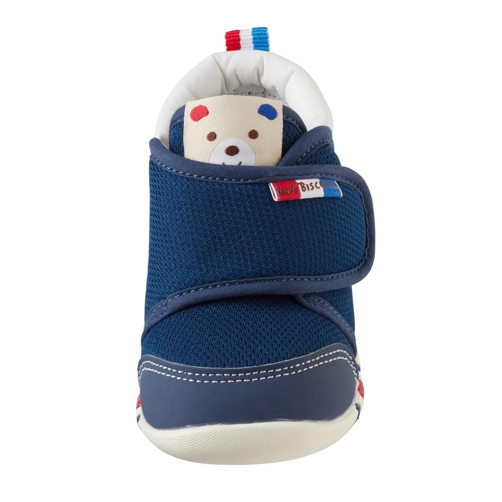 MIKIHOUSE HOT BISCUITS First Baby Shoes, Boys and Girls, Navy Blue, 12cm, 70-9320-490