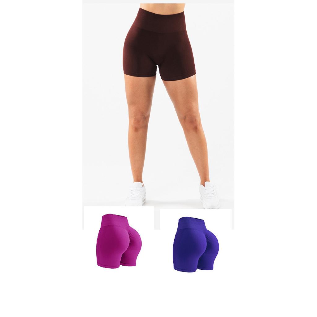 Yoga Shorts Nude Peach Buttocks Tight Fit High Waist Seamless Fitness Exercise Yoga Shorts For Women