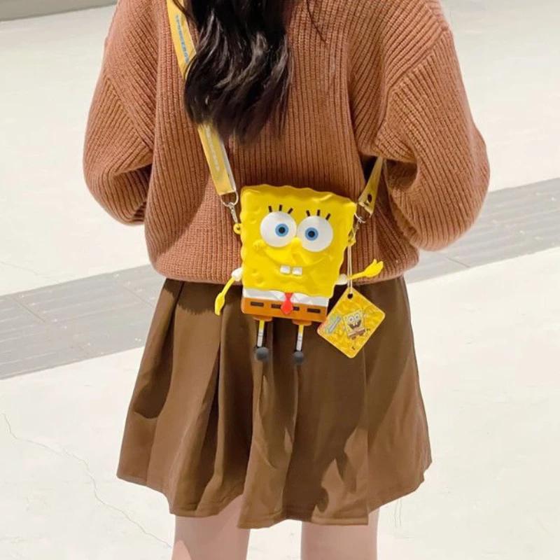 New cartoon SpongeBob SquarePants Kids Shoulder Bags Girl and Boys Cute gift Bag