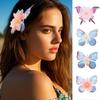 Simulierte Schmetterlingsblumen Haarspangen Strand Böhmischer Stil Niedliche Haarspange Haarschmuck für Damen Mädchen