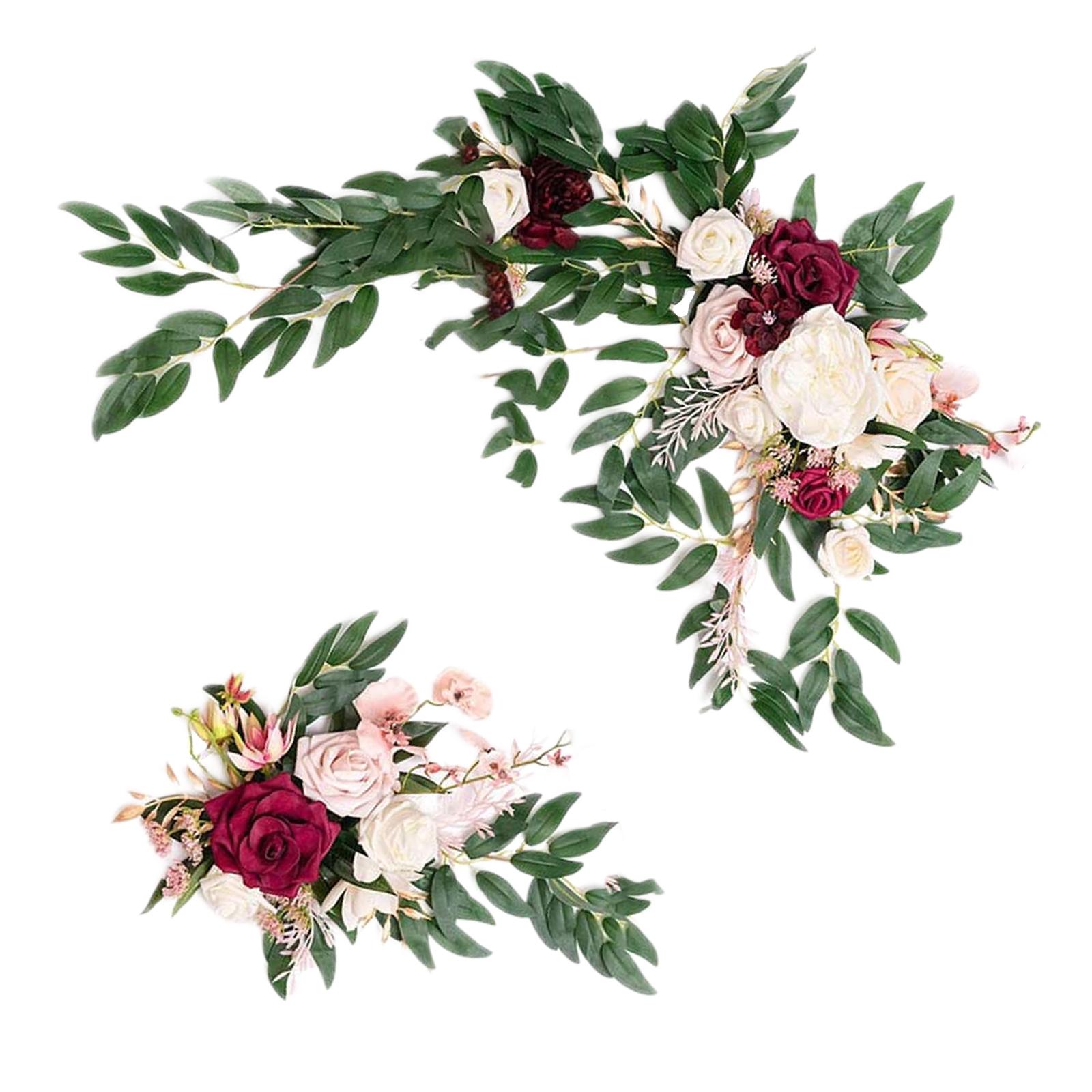 

Wedding Arch Rose Wreath Floral Swag Backdrop for Backdrop Front Door Home