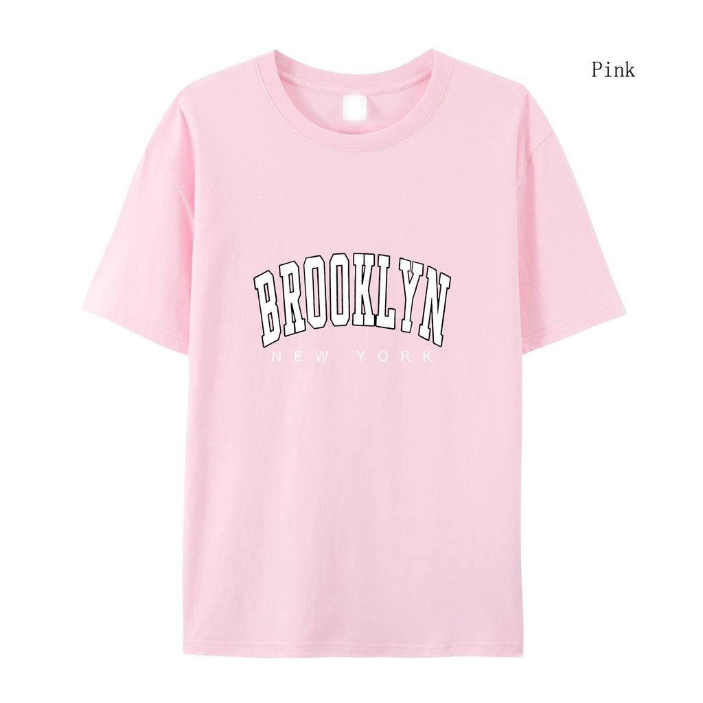 Damen T-Shirt Brooklyn New York Print Sommer Kurzarm Mode Qualität Kleidung T-Shirt Harajuku T-Shirt Kleidung